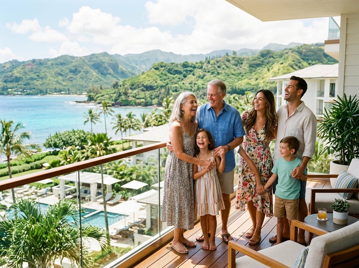 Happy family traveling with Clark Vacation